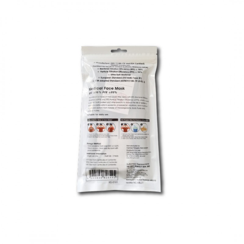 3 PLY Premium Hijab Headloop Medical Face Mask Black (Adult) 3 PLY Premium Hijab Headloop Medical Face Mask Black (Adult)