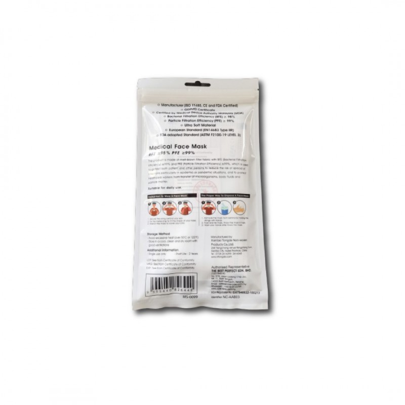 3 PLY Premium Medical Face Mask Airy Blue (Adult) 3 PLY Premium Medical Face Mask Airy Blue (Adult)