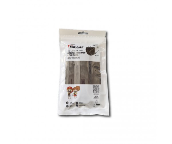 3 PLY Premium Medical Face Mask Black (Children)