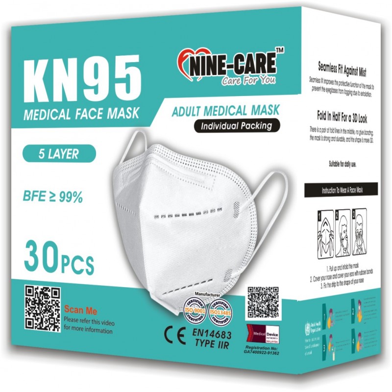 KN95 Medical Face Mask (White)