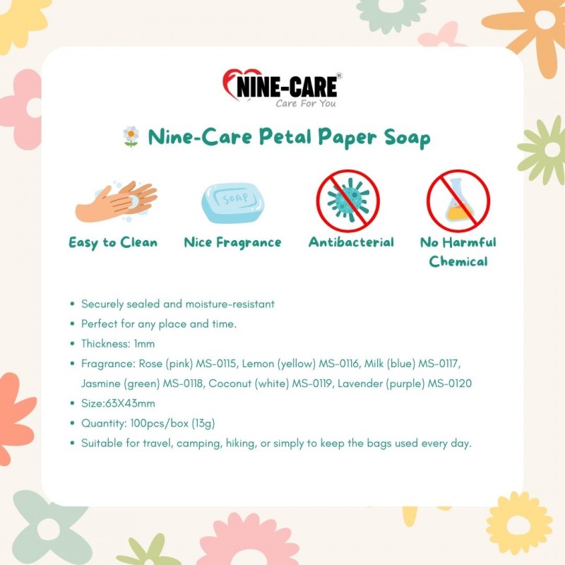 Nine-Care Petal Paper Soap Nine-Care Petal Paper Soap